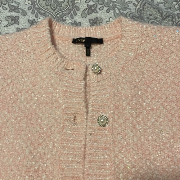 Maje sweater with pearl/crystal buttons - Picture 5 of 9